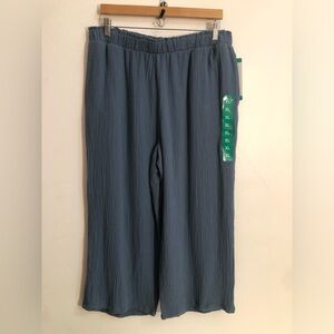Jessica Simpson Women's Gauze Pants, Blue, Size XL